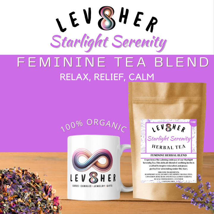 Starlight Serenity Herbal Tea – Feminine Support Blend for Relaxation & Balance