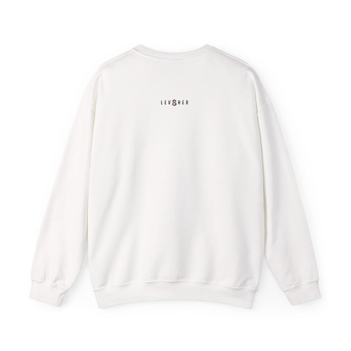 LEV8HER Signature Crewneck – Heal. Rise. Repeat.