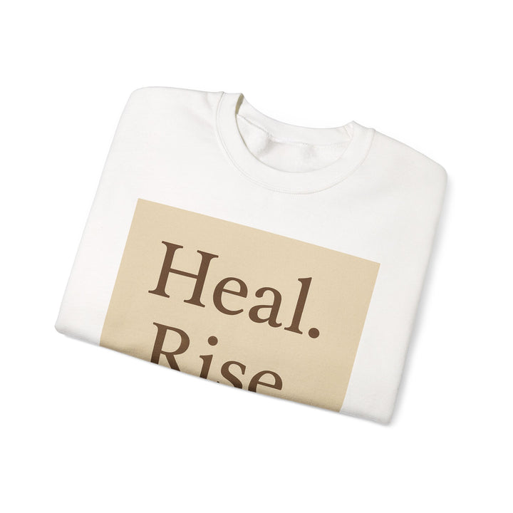 LEV8HER Signature Crewneck – Heal. Rise. Repeat.