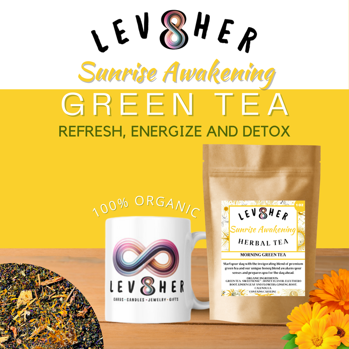 Sunrise Awakening Green Tea – Energizing Morning Blend | LEV8HER