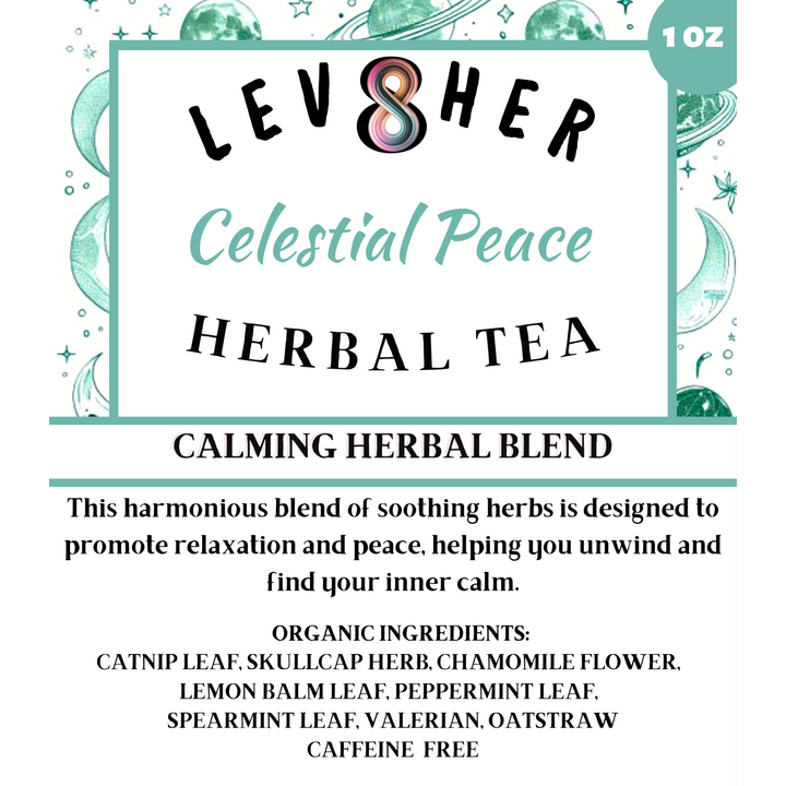 Celestial Peace – Caffeine-Free Herbal Tea for Sleep & Relaxation