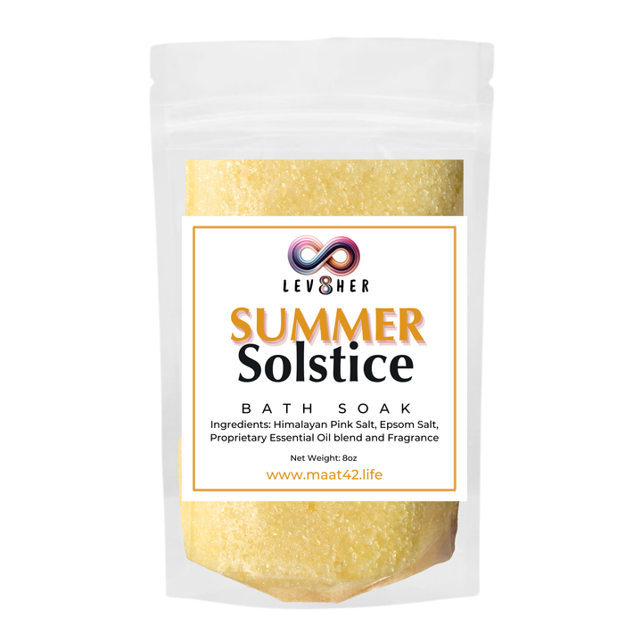 Summer Solstice Bath Salts – Warm, Comforting Soak for Body & Mind| LEV8HER Collection