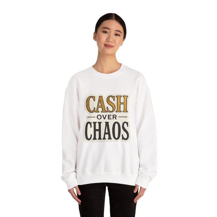 CASH OVER CHAOS Crewneck Sweatshirt – LEV8HER