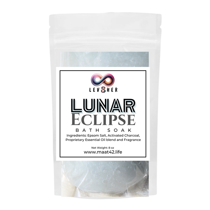Lunar Eclipse Bath Salts | Detoxifying Charcoal & Epsom Salt | LEV8HER