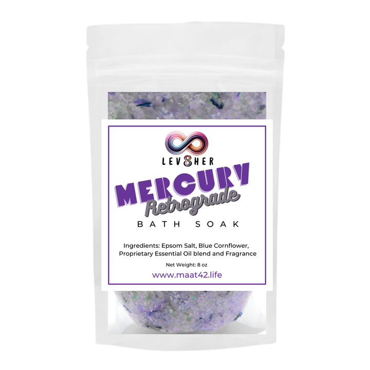 Mercury Retrograde Bath Soak – Relaxing Himalayan & Epsom Salts | LEV8HER