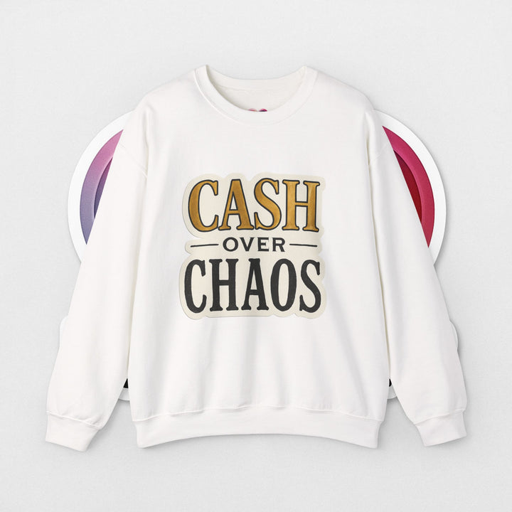 CASH OVER CHAOS Crewneck Sweatshirt – LEV8HER
