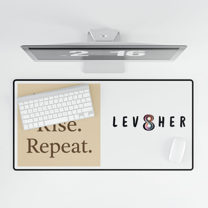 Heal, Rise, Repeat Desk Mat | Inspirational Mouse Pad & Desk Protector – LEV8HER Collection