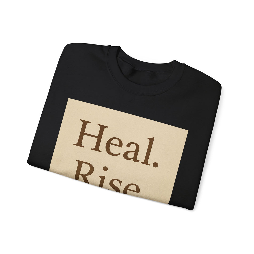 LEV8HER Signature Crewneck – Heal. Rise. Repeat.