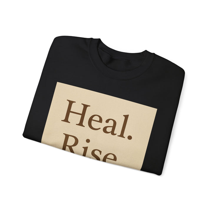 LEV8HER Signature Crewneck – Heal. Rise. Repeat.