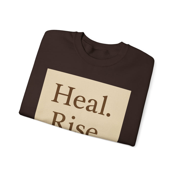 LEV8HER Signature Crewneck – Heal. Rise. Repeat.