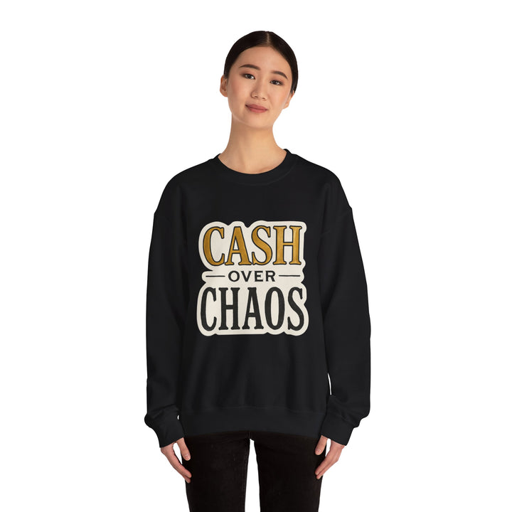 CASH OVER CHAOS Crewneck Sweatshirt – LEV8HER