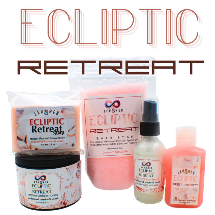 LEV8HER GIFT BOX- Soap, Sanitizer, Bath Salts, Hand Sanitizer and Exfoliator
